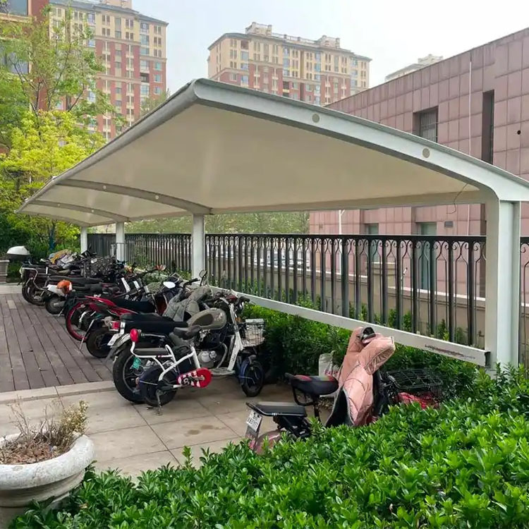 新川县膜结构电动车棚